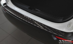 Achterbumperbeschermer | geschikt voor Mazda | MX-30 20- 5d suv. | Ribs | RVS zwart