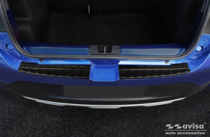 Achterbumperbeschermer | geschikt voor Dacia | Sandero 21- 5d hat. / Sandero Stepway 21- 5d hat. | 2-delig | RVS zwart