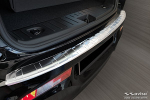Achterbumperbeschermer | geschikt voor BMW | i3 17- 5d hat. | RVS rvs zilver