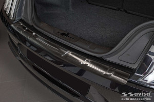 Achterbumperbeschermer | Ford | Mustang Fastback 15-18 2d cou. / Mustang Fastback 18- 2d cou. | RVS zwart