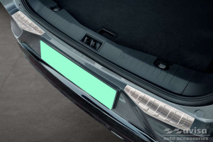 Achterbumperbeschermer | Ford | Mustang Mach-E 21- 5d suv. | 2-delig | RVS | rvs zilver