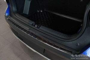 Achterbumperbeschermer | Hyundai | Bayon 21- 5d hat. | RVS | zwart