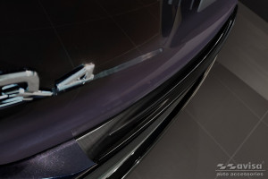 Achterbumperbeschermer | geschikt voor Audi | Q4 e-tron 21- 5d suv. | RVS | zwart