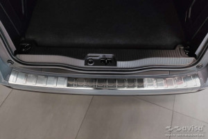 Achterbumperbeschermer | geschikt voor Mercedes-Benz | Citan 21- 4d bes. / Citan Tourer 21- 5d mpv. | W420 | RVS | rvs zilver