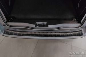 Achterbumperbeschermer | geschikt voor Mercedes-Benz | Citan 21- 4d bes. / Citan Tourer 21- 5d mpv. | W420 | RVS | zwart