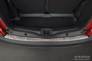 Achterbumperbeschermer | geschikt voor Dacia | Jogger 22- 5d mpv. | Ribs | RVS rvs zilver