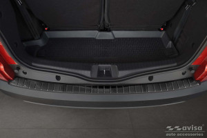 Achterbumperbeschermer | geschikt voor Dacia | Jogger 22- 5d mpv. | Ribs | RVS zwart