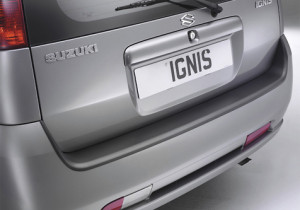 Achterbumper Beschermer | geschikt voor Suzuki Ignis 2001-2006 | ABS Kunststof | zwart