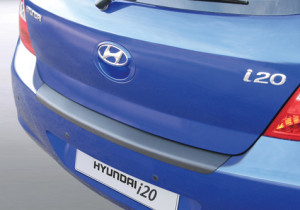 Achterbumper Beschermer | Hyundai i20 3/5-deurs 2009-2012 | ABS Kunststof | zwart
