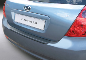 Achterbumper Beschermer | Kia C'eed 5-deurs 2007-2012 | ABS Kunststof | zwart