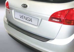 Achterbumper Beschermer | Kia Venga 2010-2019 | ABS Kunststof | zwart