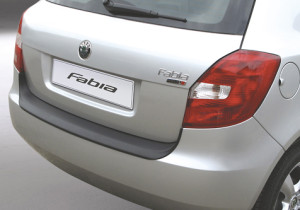 Achterbumper Beschermer | geschikt voor Skoda Fabia II 2007-2010 | ABS Kunststof | zwart
