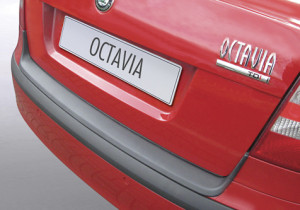 Achterbumper Beschermer | Skoda Octavia 5-deurs 2004-2008 | ABS Kunststof | zwart