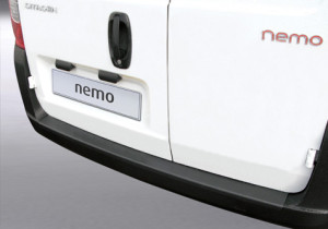 Achterbumperbeschermer RGM geschikt voor Peugeot Bipper Tepee 09-13 5d mpv | Citroen Nemo Multispace 09-13 5d mpv | Zwart | ABS Kunststof | Onderdeel: Achterbumper