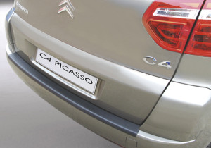 Achterbumperbeschermer RGM geschikt voor Citroen C4 Picasso 07-10 5d mpv / C4 Picasso 10-13 5d mpv | Zwart | ABS Kunststof | Onderdeel: Achterbumper