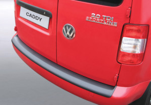 Achterbumper Beschermer | geschikt voor Volkswagen Caddy II 2004-2015 (voor gespoten bumpers) | ABS Kunststof | zwart
