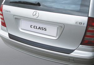 Achterbumper Beschermer | geschikt voor Mercedes-Benz C-Klasse W203 Estate 2001-2007 | ABS Kunststof | zwart