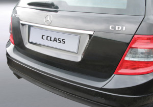 Achterbumper Beschermer | geschikt voor Mercedes-Benz C-Klasse Estate W204 2007-2011 (AMG) | ABS Kunststof | zwart