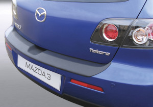Achterbumper Beschermer | geschikt voor Mazda 3 5-deurs 2006-2009 excl. Sport | ABS Kunststof | zwart