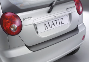 Achterbumper Beschermer | geschikt voor Chevrolet Matiz 5-deurs 1998-2010 | ABS Kunststof | zwart