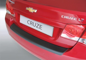 Achterbumper Beschermer | geschikt voor Chevrolet Cruze 4-deurs 2009- | ABS Kunststof | zwart