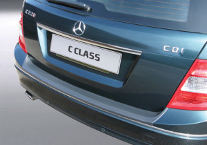 Achterbumper Beschermer | geschikt voor Mercedes-Benz C-Klasse Estate W204 2007-2011 (excl. AMG) | ABS Kunststof | zwart