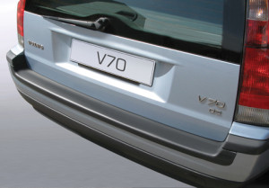Achterbumper Beschermer | geschikt voor Volvo V70 2001-2007 (voor gespoten bumpers) | ABS Kunststof | zwart
