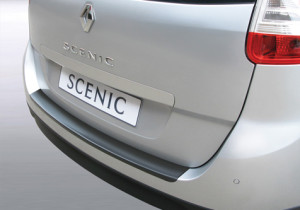 Achterbumper Beschermer | Renault Grand Scenic 5-deurs 2009-2016 (voor gespoten bumpers) | ABS Kunststof | zwart