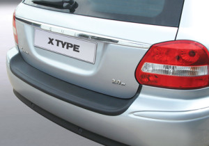 Achterbumperbeschermer geschikt voor Jaguar X-Type Estate 08-10 5d sw | Zwart | ABS Kunststof | Onderdeel: Achterbumper
