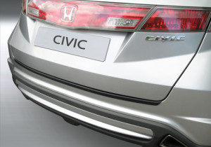 Achterbumper Beschermer | Honda Civic 5-deurs 2006-2011 | ABS Kunststof | zwart