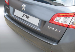 Achterbumper Beschermer | geschikt voor Peugeot 508 SW / RXH 2011- | ABS Kunststof | zwart