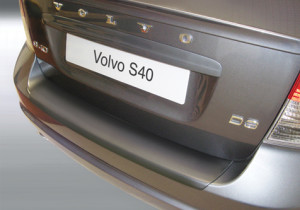 Achterbumper Beschermer | geschikt voor Volvo S40 4-deurs 2007-2012 | ABS Kunststof | zwart