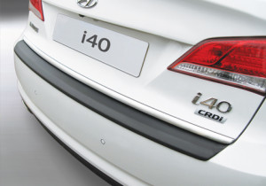 Achterbumper Beschermer | geschikt voor Hyundai i40 Sedan 2012- | ABS Kunststof | zwart