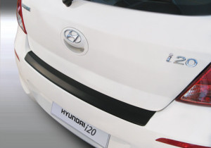 Achterbumper Beschermer | Hyundai i20 3/5-deurs 2012-2014 | ABS Kunststof | zwart