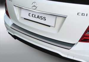 Achterbumper Beschermer | Mercedes C-Klasse Estate W204 2011-2014 | ABS Kunststof | zwart