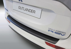 Achterbumper Beschermer | geschikt voor Mitsubishi Outlander 2012-2015 | ABS Kunststof | zwart