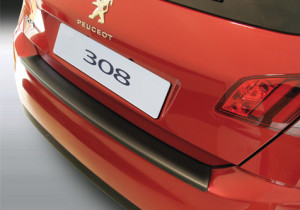Achterbumper Beschermer | geschikt voor Peugeot 308 5-deurs 2013-2021 | ABS Kunststof | zwart