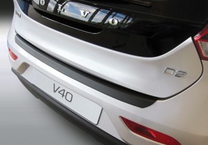 Achterbumper Beschermer | geschikt voor Volvo V40 5 deurs 2012- (incl. Cross Crountry) | ABS Kunststof | zwart