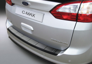 Achterbumper Beschermer | Ford Grand C-Max 2010-2015 'Ribbed' | ABS Kunststof | zwart