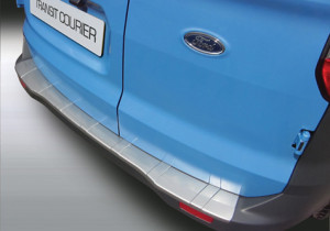 Achterbumper Beschermer | Ford Transit/Tourneo Courier 2014- 'Ribbed' | ABS Kunststof | zwart