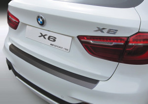 Achterbumper Beschermer | BMW X6 F16 2014- | ABS Kunststof | zwart