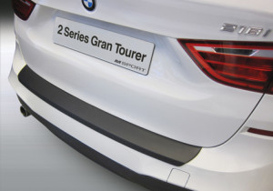 Achterbumper Beschermer | BMW 2-Serie F46 Gran Tourer M-Sport 6/2015- | ABS Kunststof | zwart