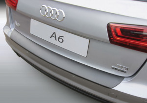 Achterbumper Beschermer | geschikt voor Audi A6 Avant 9/2014-5/2016 (excl. S6/RS6/AllRoad) | ABS Kunststof | zwart