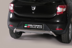 Rear Bar | Dacia | Sandero 12-16 5d hat. / Sandero 16- 5d hat. | RVS rvs zilver Rear Bar Stepway