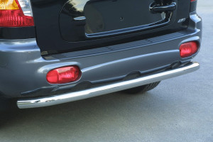 Rear Bar | geschikt voor Hyundai | Santa Fe 00-04 5d suv. | RVS rvs zilver Rear Bar