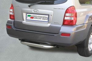 Rear Bar | geschikt voor Hyundai | Terracan 04-07 5d suv. | RVS rvs zilver Rear Bar