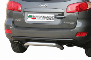 Rear Bar | geschikt voor Hyundai | Santa Fe 06-10 5d suv. | RVS rvs zilver Rear Bar