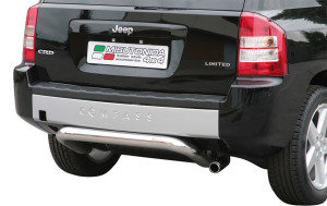 Rear Bar | geschikt voor Jeep | Compass 06-11 5d suv. | RVS rvs zilver Rear Bar