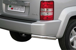 Rear Bar | geschikt voor Jeep | Cherokee 08-11 5d suv. | RVS rvs zilver Angular Rear Bar
