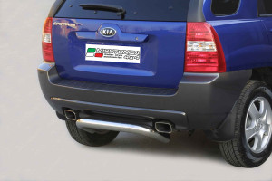Rear Bar | Kia | Sportage 04-07 5d suv. / Sportage 07-08 5d suv. | RVS rvs zilver Rear Bar